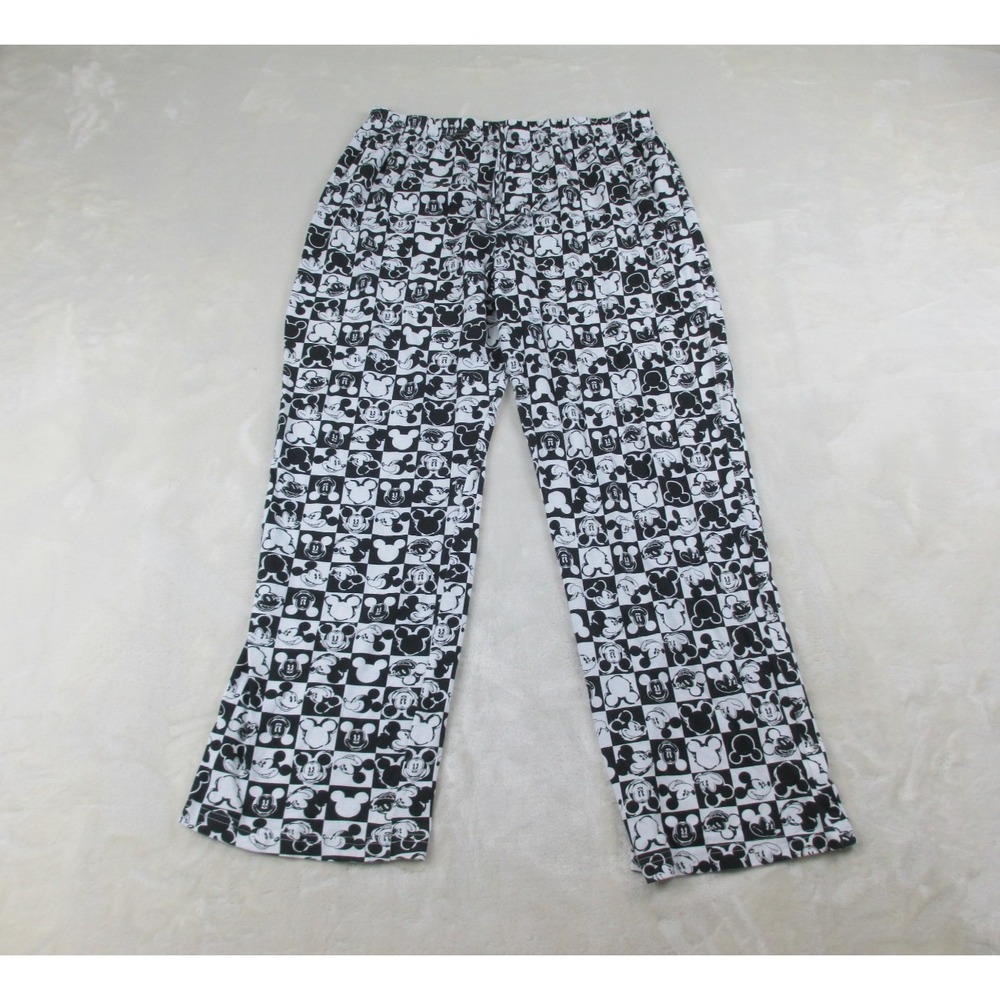 Disney Pants Boys Extra Large White AOP Michey Mouse Sleepwear Lounge Youth Kids